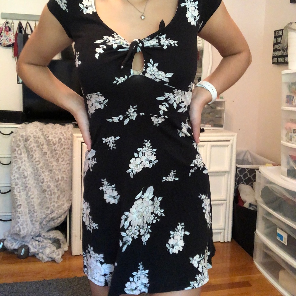 Black Floral Dress